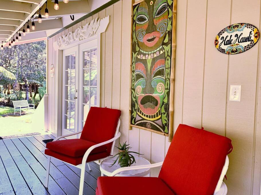 Hau'Oli Place Tiki Cottage In Volcano Buitenkant foto
