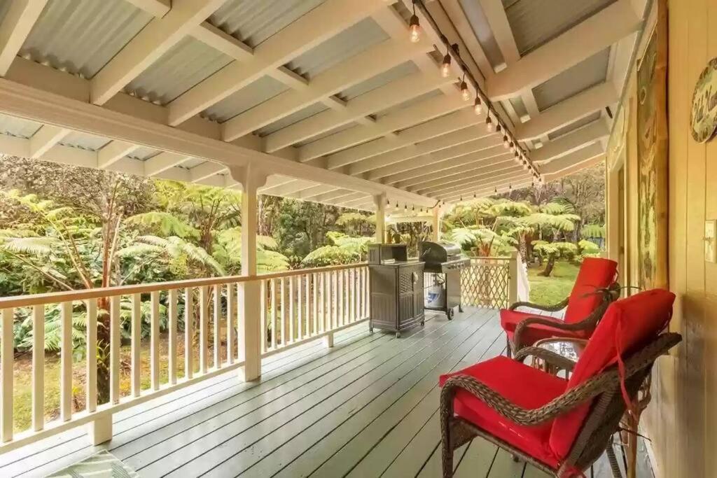 Hau'Oli Place Tiki Cottage In Volcano Buitenkant foto